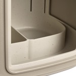 cosy mangeoire à oiseaux 18cm mushroom beige